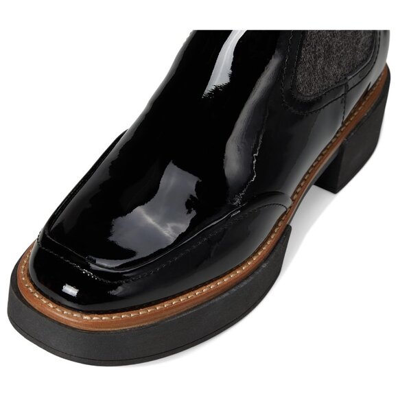 NWB$160 DOLCE VITA Patent Leather Saline H2O Waterproof Rain Booties Black 7.5W - Picture 7 of 11